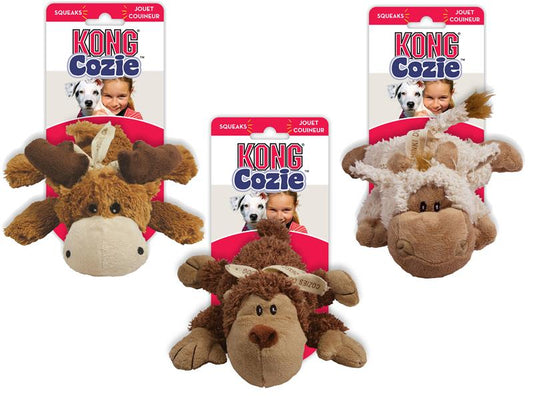 Kong Cozies Naturals Assorted Dog Toy 3pk