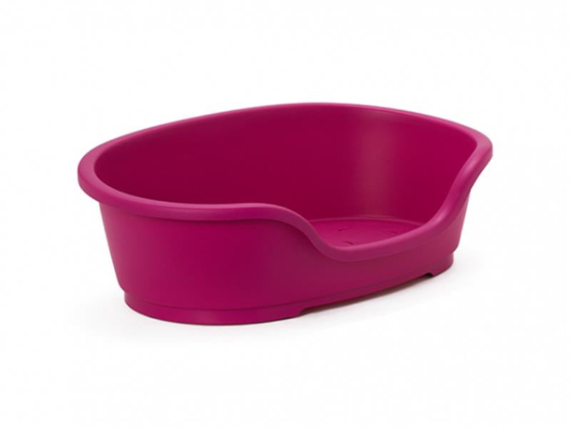 PLASTIC DOMUS BED 60CM HOT PINK (H260)