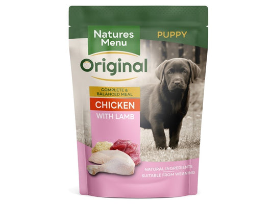 Natures Menu Junior Dog Pouch Chicken 300g