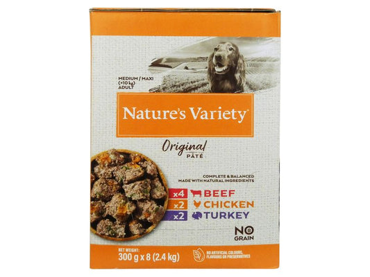 Natures Variety Medium Dog Pouch Multipack 8x300g