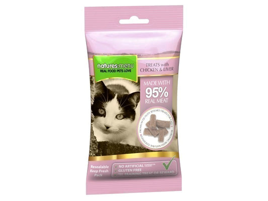 NAT MENU Cat Tin Treats Chicken & Liver 60G