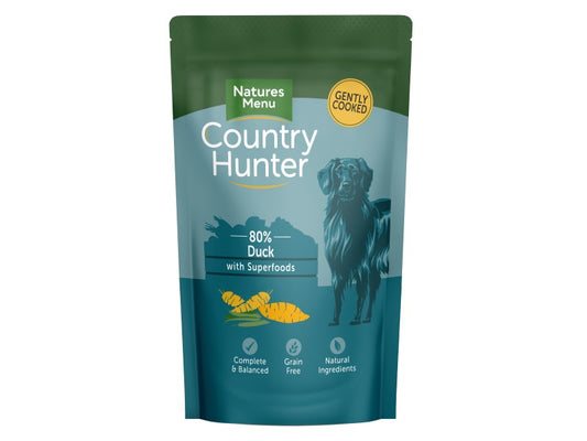 Natures Menu Country Hunter Dog Pouch Duck 150g 6pk