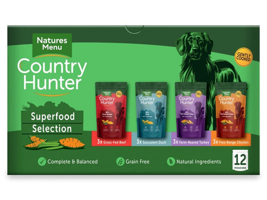 Natures Menu Country Hunter Dog Multipack 12x150g