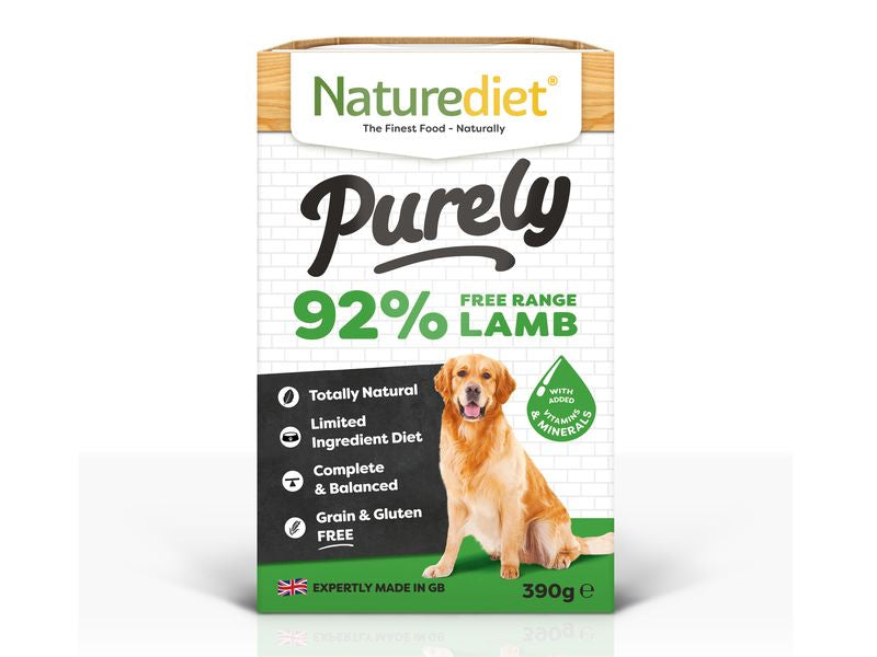 NATUREDIET PURELY LAMB 390G 18PK