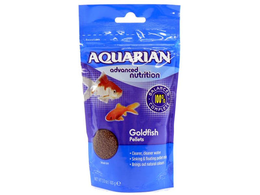 AQUARIAN GOLDFISH PELLETS 100G