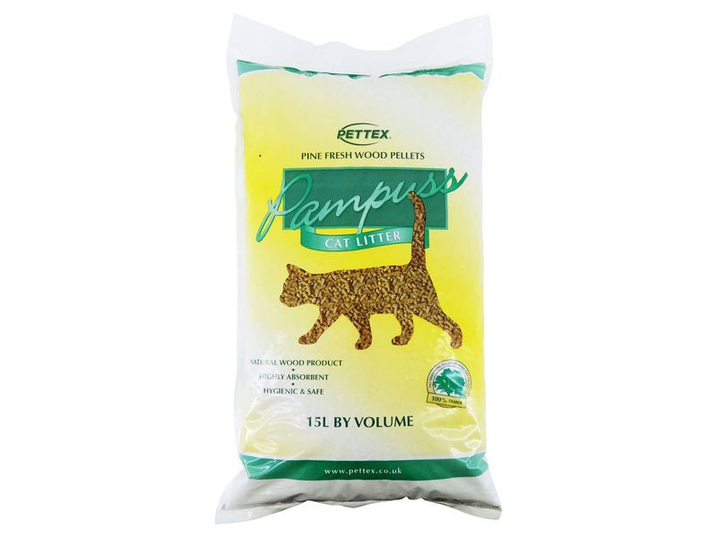 Pampuss Wood Cat Litter 15LT