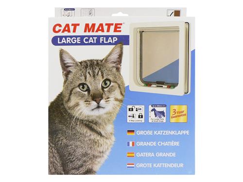 Large Cat Flap - White