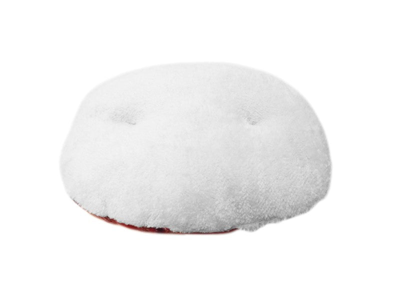 RED TARTAN WOOL + SHERPA CUSHION 50CM