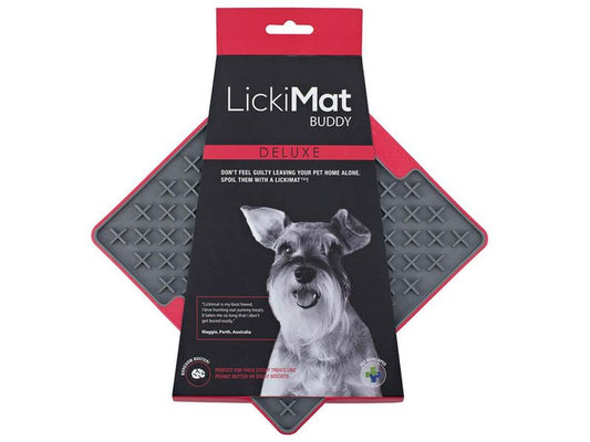 LICKIMAT BUDDY DELUXE RED TREAT MAT 20CM