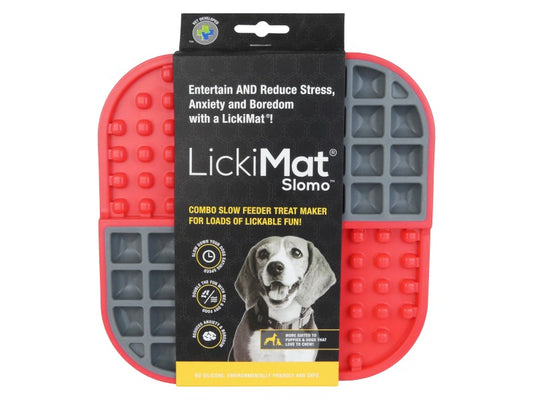 LICKIMAT SLOMO RED TREAT MAT 20CM