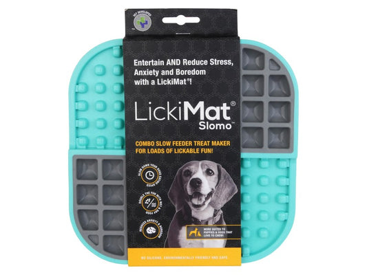 LICKIMAT SLOMO TURQUOISE TREAT MAT 20CM