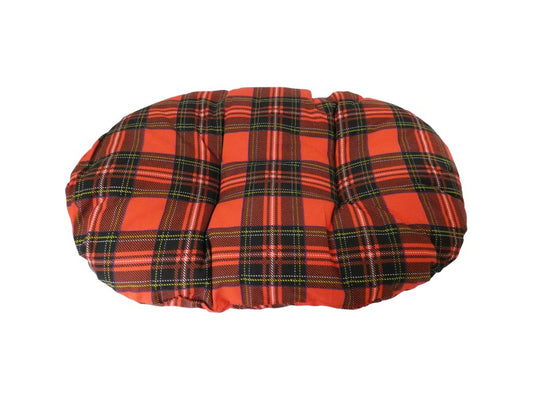 CLASSIC RED TARTAN FIBRE CUSHION 24"