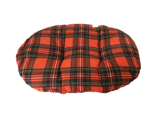 CLASSIC RED TARTAN FIBRE CUSHION 27"