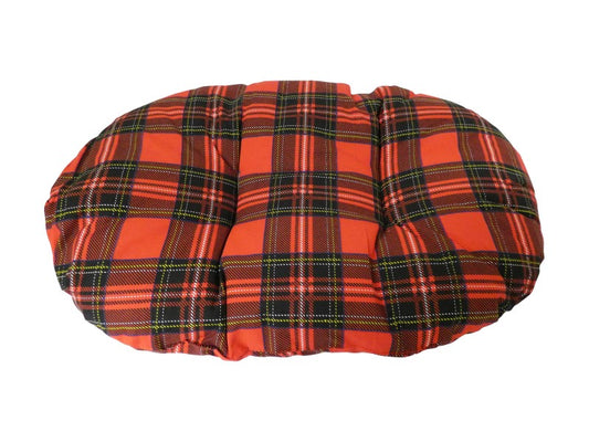 CLASSIC RED TARTAN FIBRE CUSHION 32"