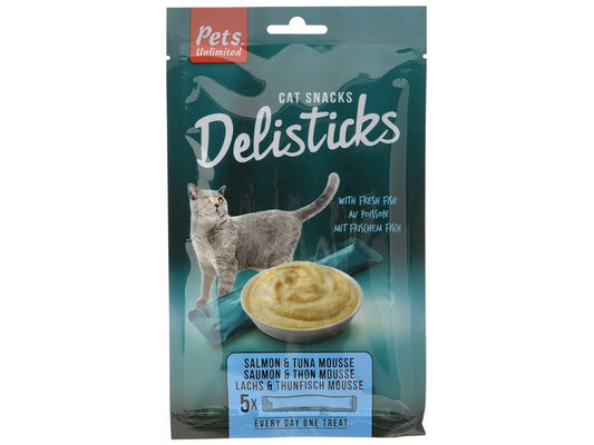 PETS UNLIMITED SALMON&TUNA DELISTICKS