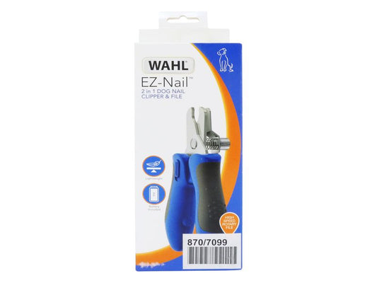 WAHL 2IN1 E-Z NAIL CLIPPER & BAT OPP FILE