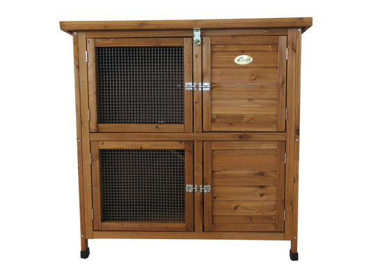 CHEEKO WOODEN SMART 2 STOREY HUTCH 40"